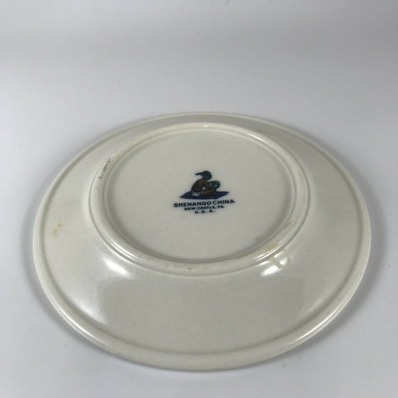 VTG Shenango China Red Floral Scrolls Small Bread Plate Restaurant Ware SHO239 - Picture 4 of 8